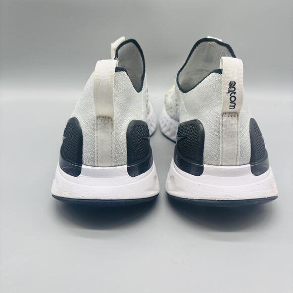 Nike Shoes Mens 11 White Epic Phantom React Flyknit Slip On Running Sneakers - Picture 6 of 10